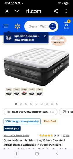 Queen air mattress