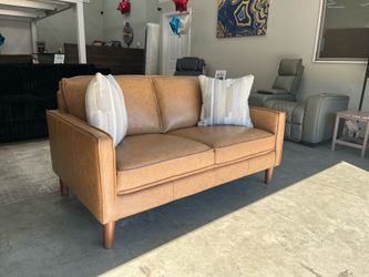 Genuine Leather Loveseat