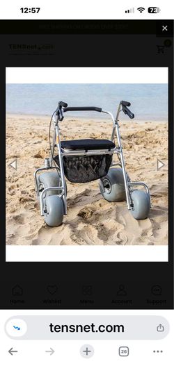 Wheeleez Beach Rollator Walker