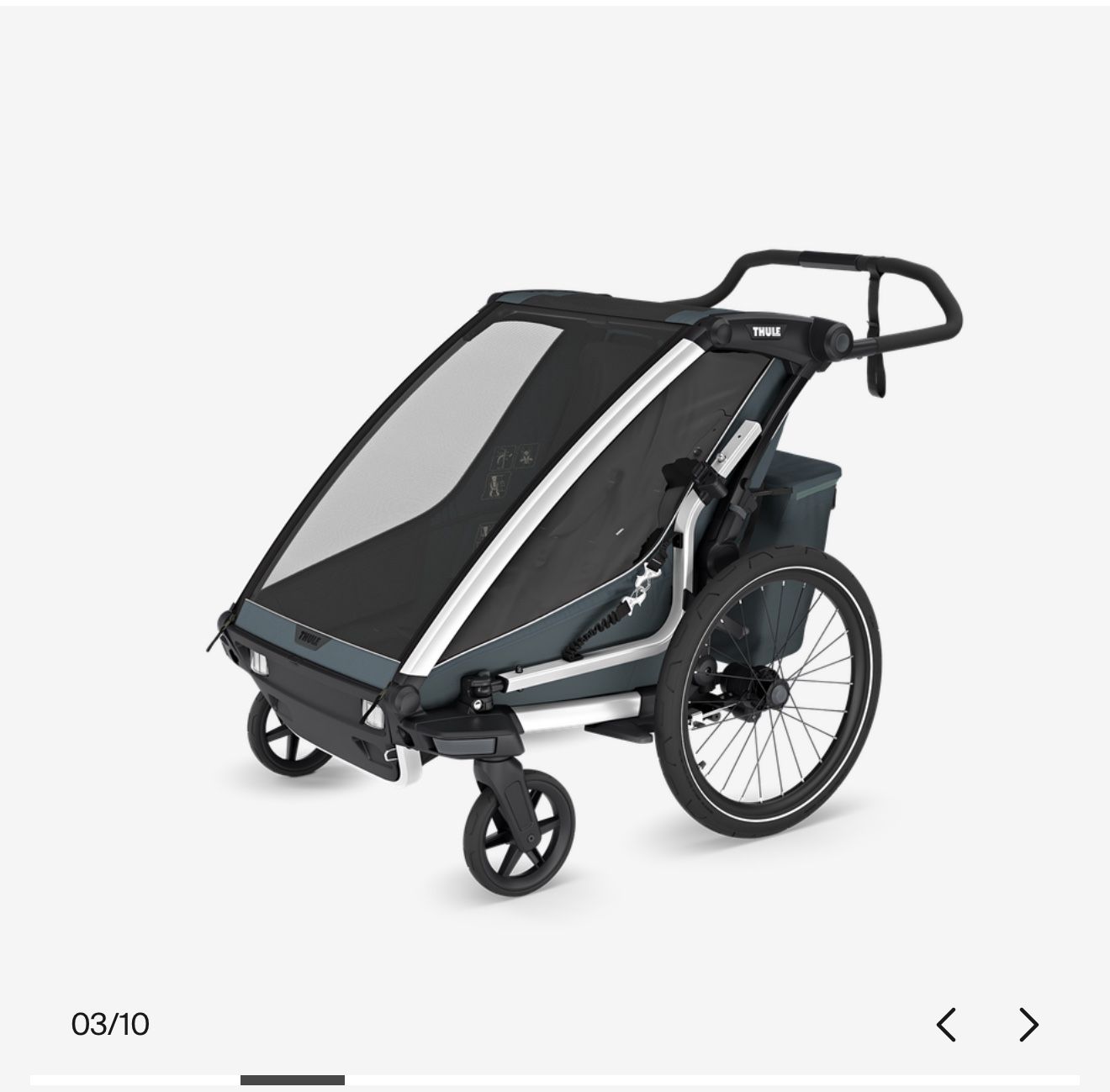 NEW: Thule Chariot Cross 2 Double Bike Trailer and Stroller