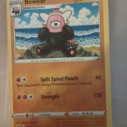 3- Bewear Pokemon Card's