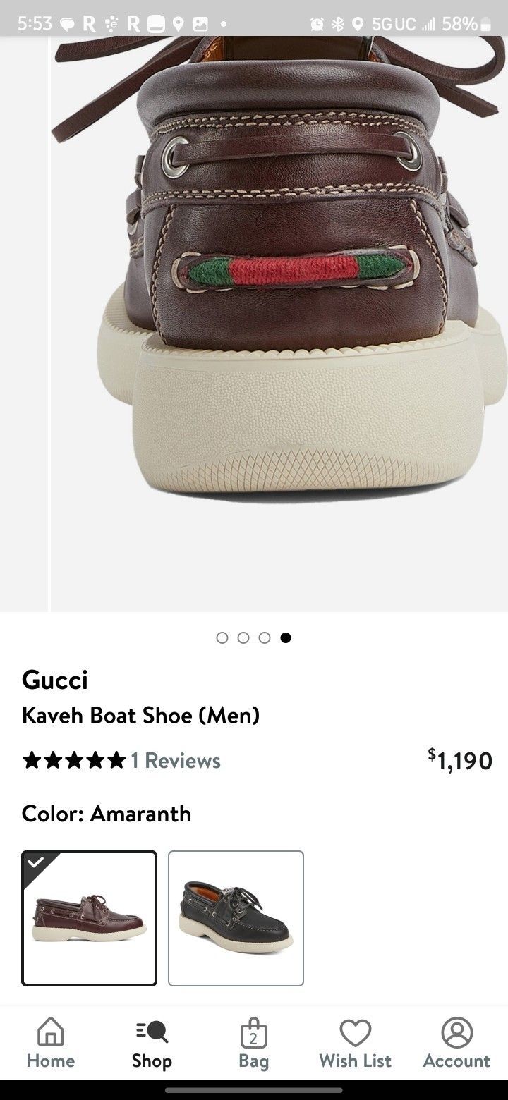 Gucci Kaveh Boat show(Men)