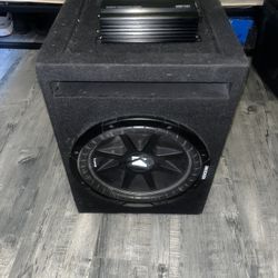 Kicker Comp Subwoofer W/ Blaupunkt Amplifier !