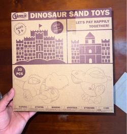 Dinosaur sand toys