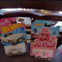 Hot Wheels Barbie Corvette Bundle Of 2.  Cash Porch Pickup Redmond 