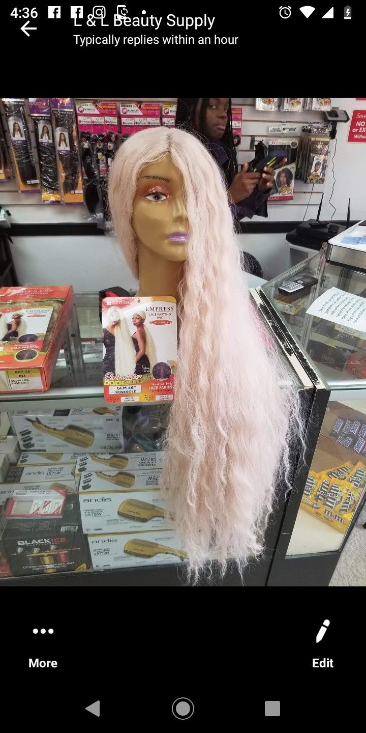 Lace front wig