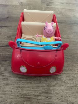 Peppa Pig Red Family Car Toy with Figure