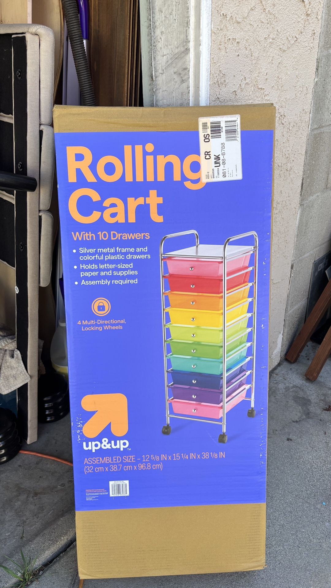 New 10-Drawer Rolling Storage Cart – Multi-Color Organizer