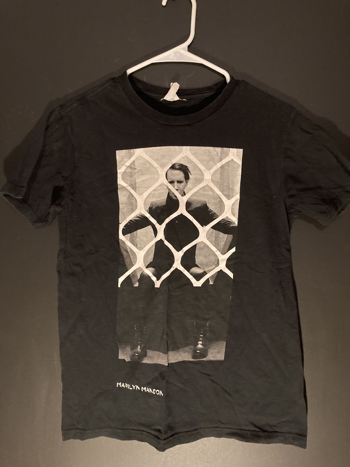 Marilyn Manson Black T Shirt Size