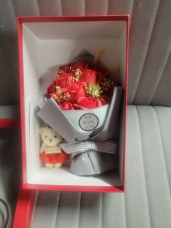 The rose bear bouquet