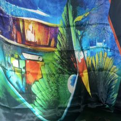 David Want Silk Oversized Scarf 