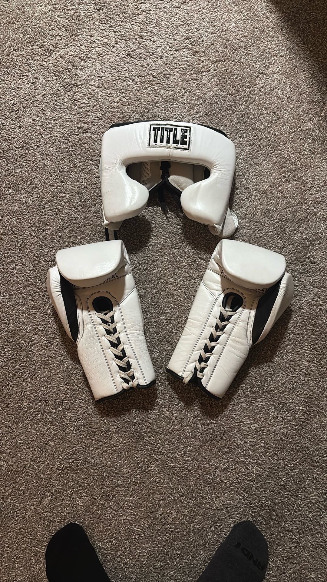 Boxing Gloves And Headgear