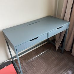 Turquoise IKEA Alex Desk