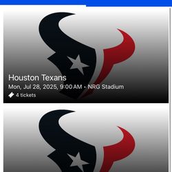 Texans Practice Tickets 