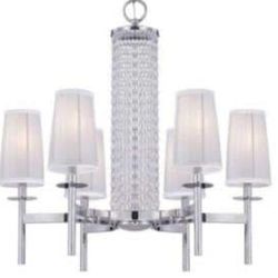 Designers Fountain Candence 6-Light Chrome Interior Incandescent Chandelier