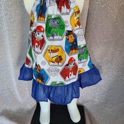 Baby dress paw patrol fabric  cotton