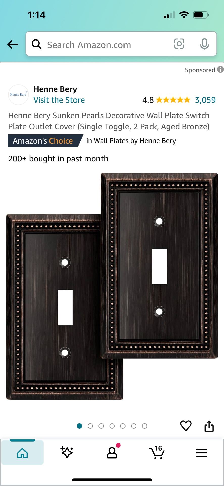 Wall plate / outlet covers aged bronze (multiple)