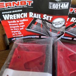 2x Ernst Manufacturing 6014M 40 Tool Space Saver Wrench Rails