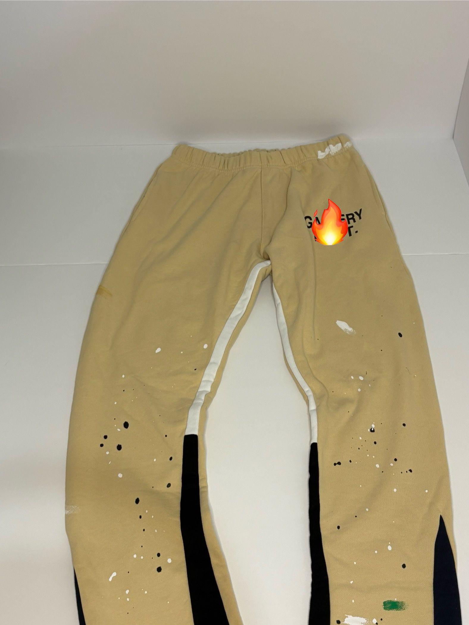 Luxury Flared Splatter Sweatpants Size XL