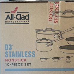 All-Clad 10-Piece Cookware Set BRAND NEW