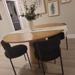New Oak Round Dining Table 47” - free Delivery ✅ Round Wood Dining Table 