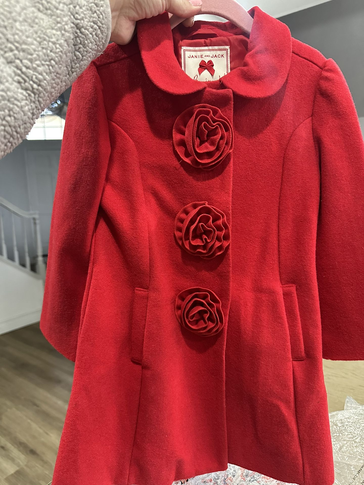 Girls Red Coat Janie & Jack