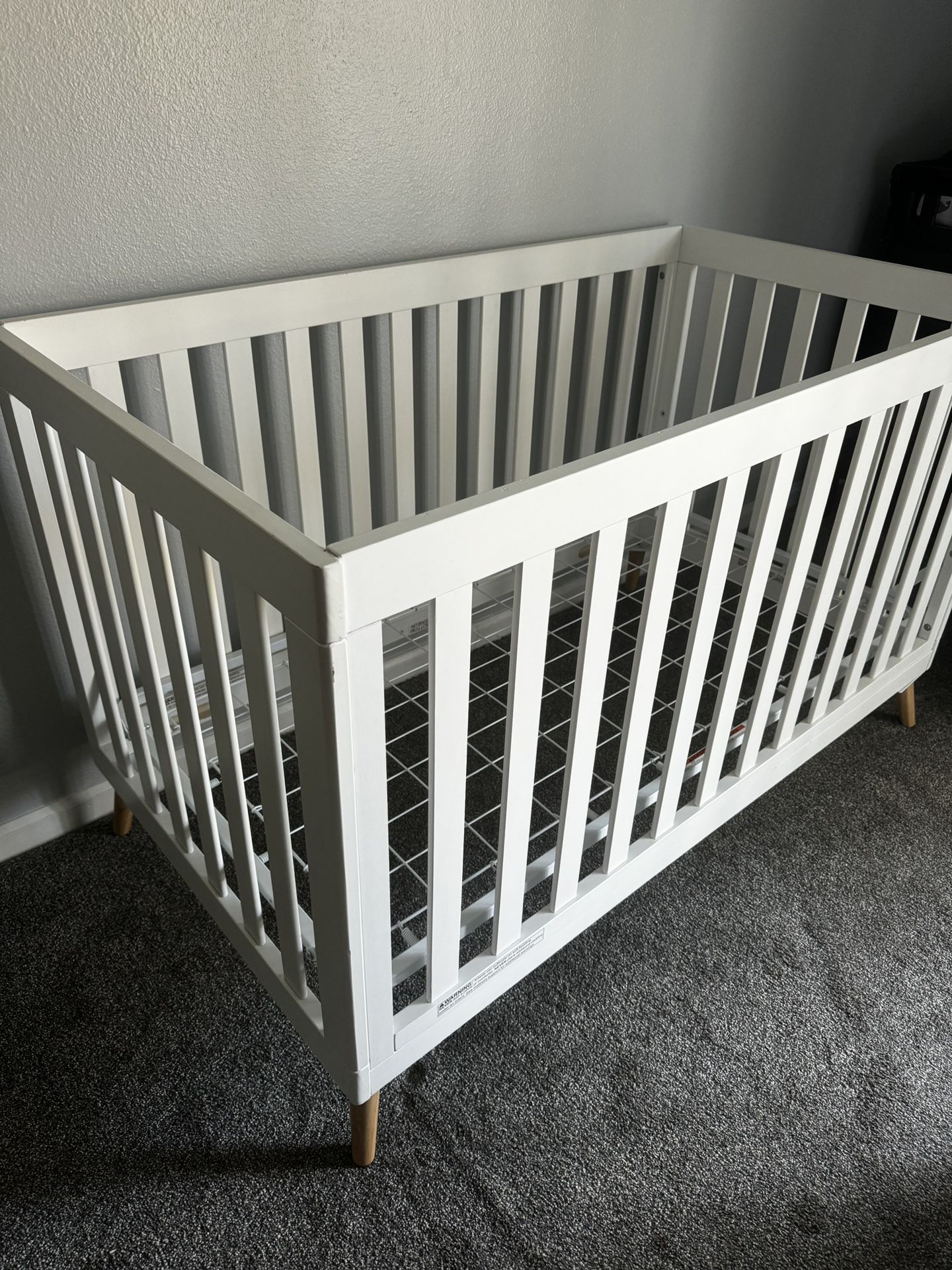 Crib and changing table 