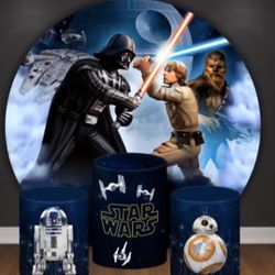 Star Wars party set up
