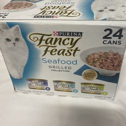 Purina Fancy Feast Cat Food Seafood 24 Cans 