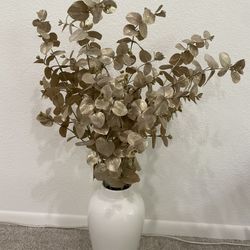 Large Faux Flower Vase 