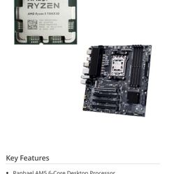 AMD Ryzen 5 7500X3D, PRO B850M-VC WIFI6E CPU / Motherboard Bundle