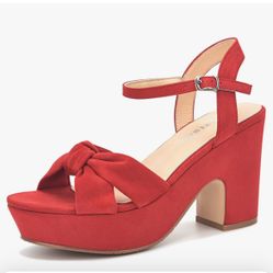Platform Heels Red