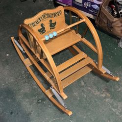 Antique Toddler Teetertot Rocker