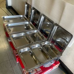 4 Pack Combo Chafing Dish Buffet Stainless Steel 10 Quart