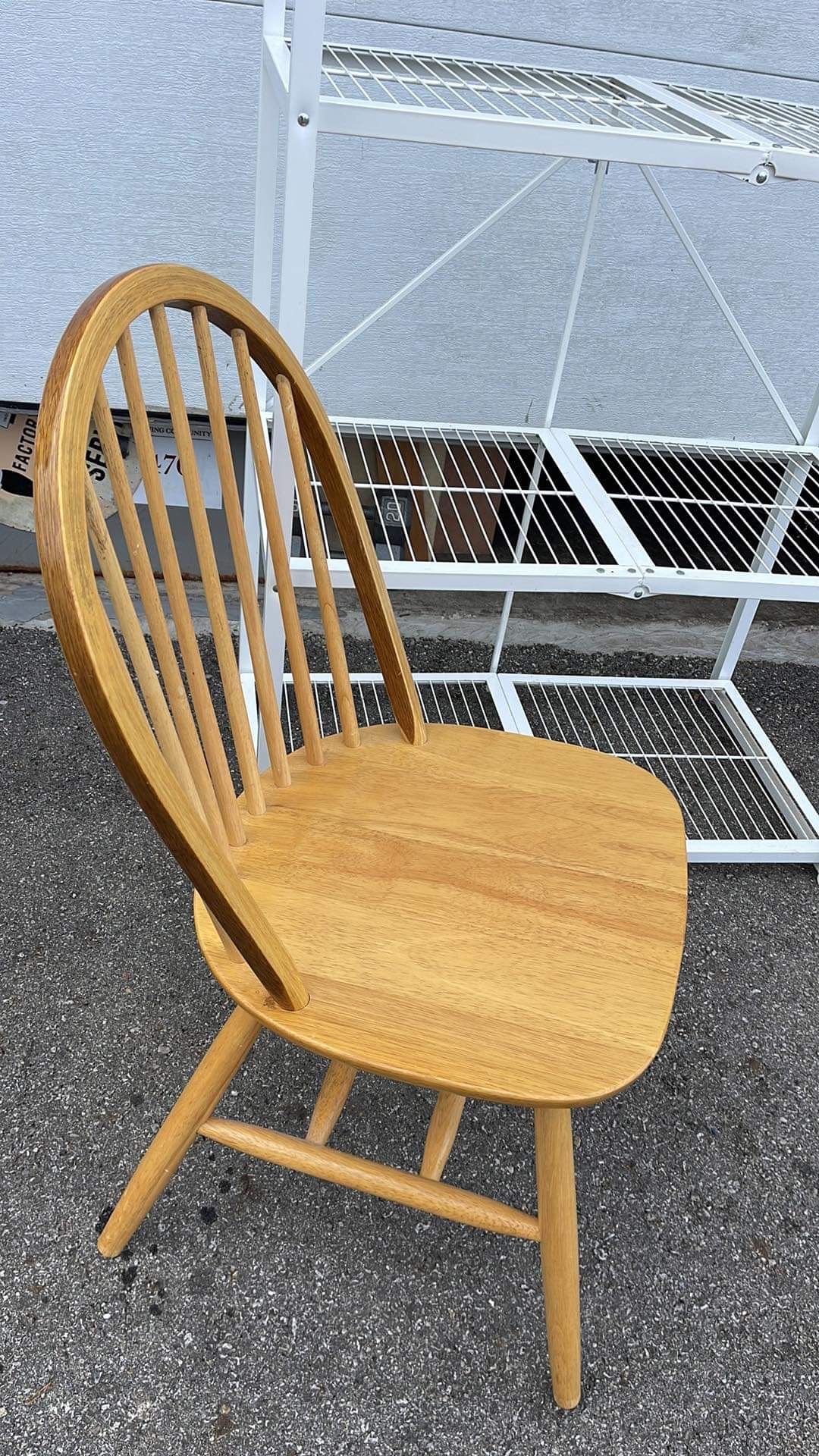 Solid wood chair