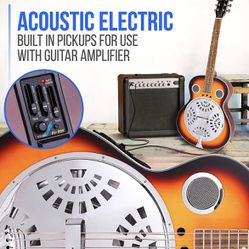 Beautiful Resonator Guitar Electrical/acoustic