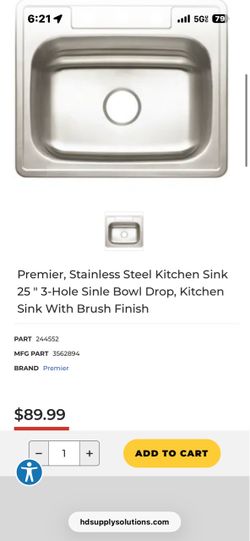 Premier Drop in Sink