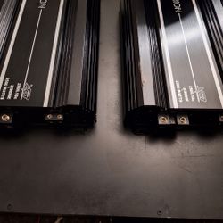 2 Orion  XTR Series XTR2500.1DZ Amplifiers 2500watts Each Amplifiers 