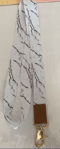 White & Black Lanyard 