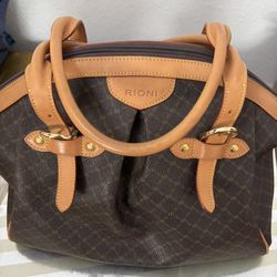 RIONI Ruched Satchel with Buckles