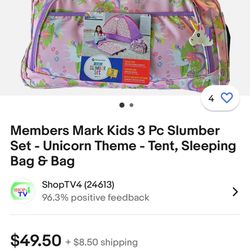 Members Mark 3 Piece Girls Slumber Set