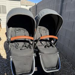 Contours Element Side-by-Side Convertible Toddler and Baby Stroller