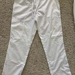 2 Cherokee White Scrub Pants – Size S & M – Cheap!