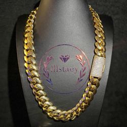 Gold And Rose Gold Cuban Diamond Locks 