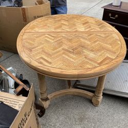 Oak Table With Leafs