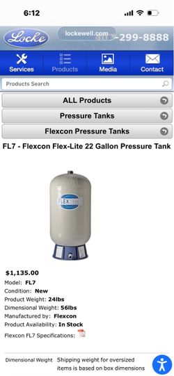 Water pressure tank