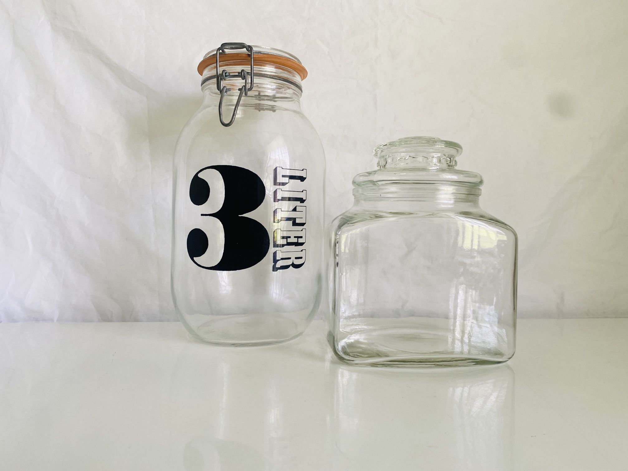 Lot Of Vintage Glass Containers