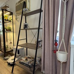leaning ladder shelf 