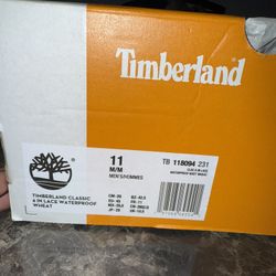Men’s Size 11 Timberland Classic 6IN. Lace waterproof Wheat