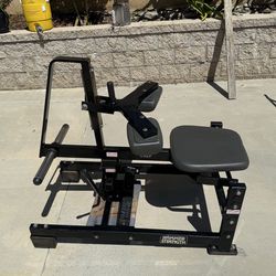 Hammer strength plate loaded calf machine